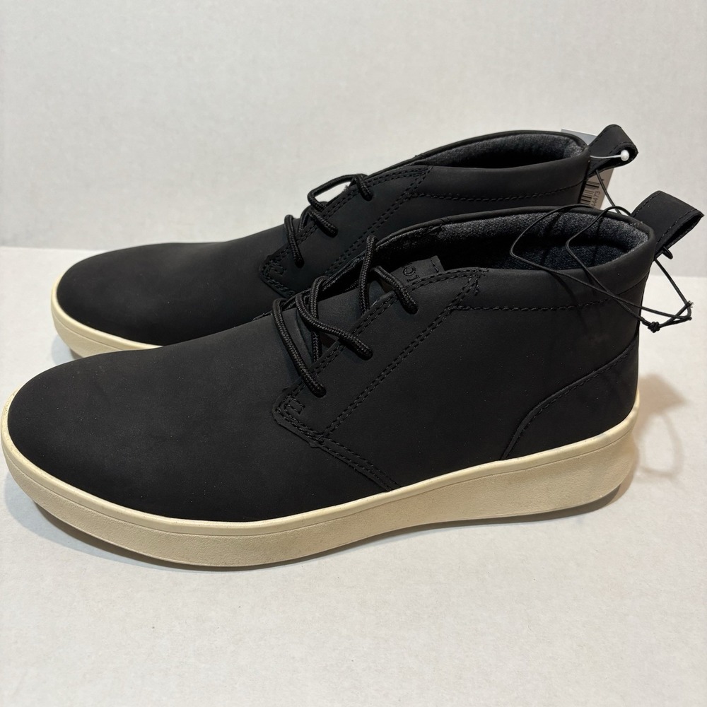 IZOD Men's Palmer‎ Mid-Top Sneakers Size 8M Black Memory Foam New In Box